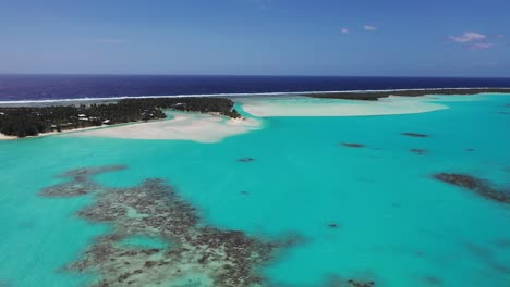 isola di cook - volo sulla laguna dei coralli aitutaki