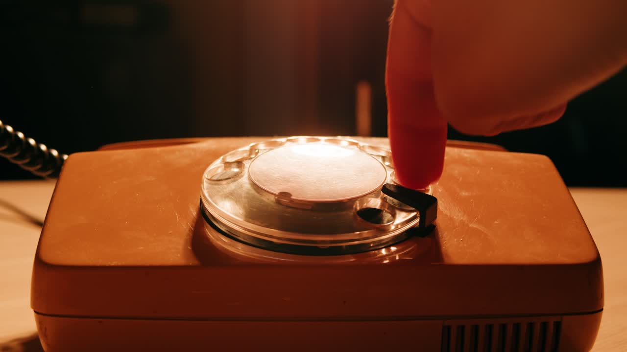 Retro vintage phone, A yellow rotary telephone is displayed on a wooden desk, adding a nostalgic touch