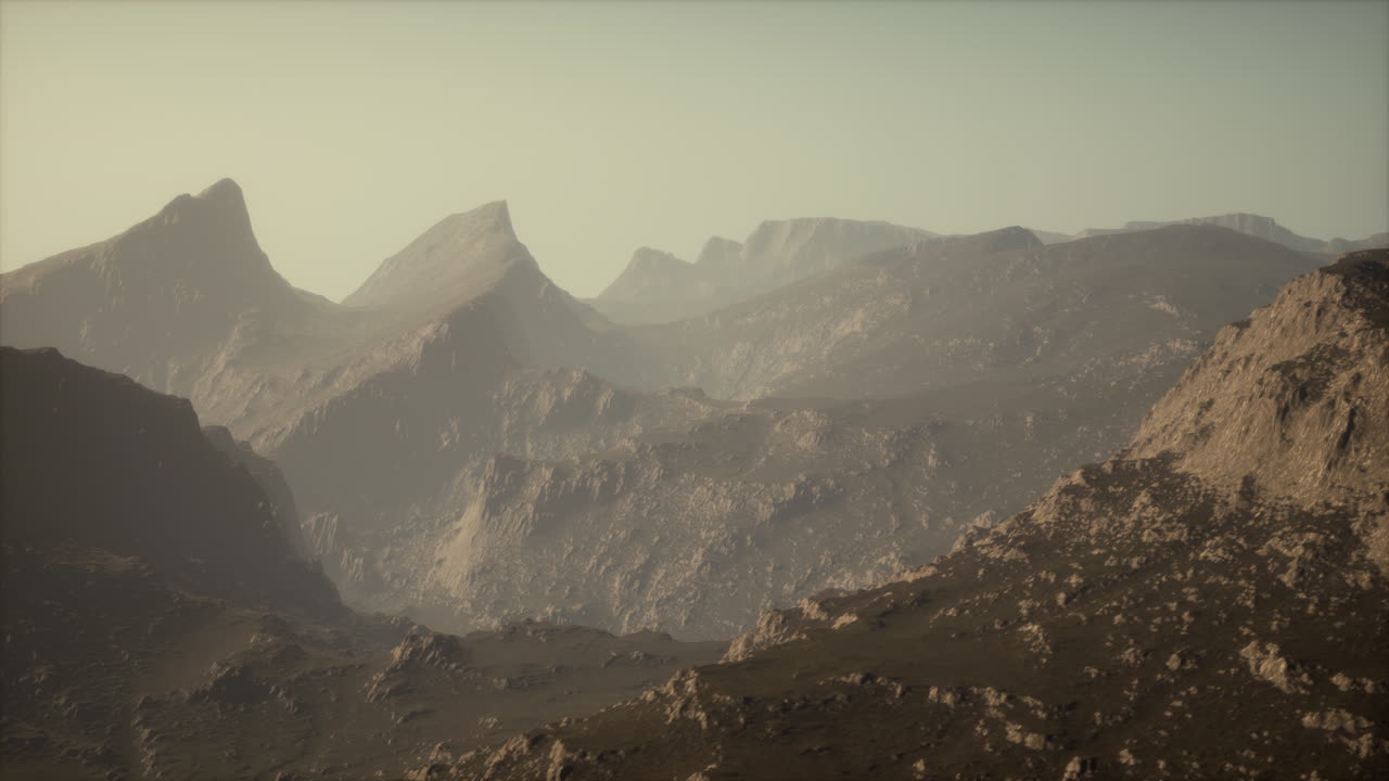 안개로  ⁇ 인 돌로미트 산맥의 풍경