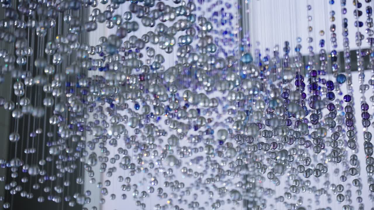 떠다니는 유리 구슬 초점 랙, 추상적인 배경