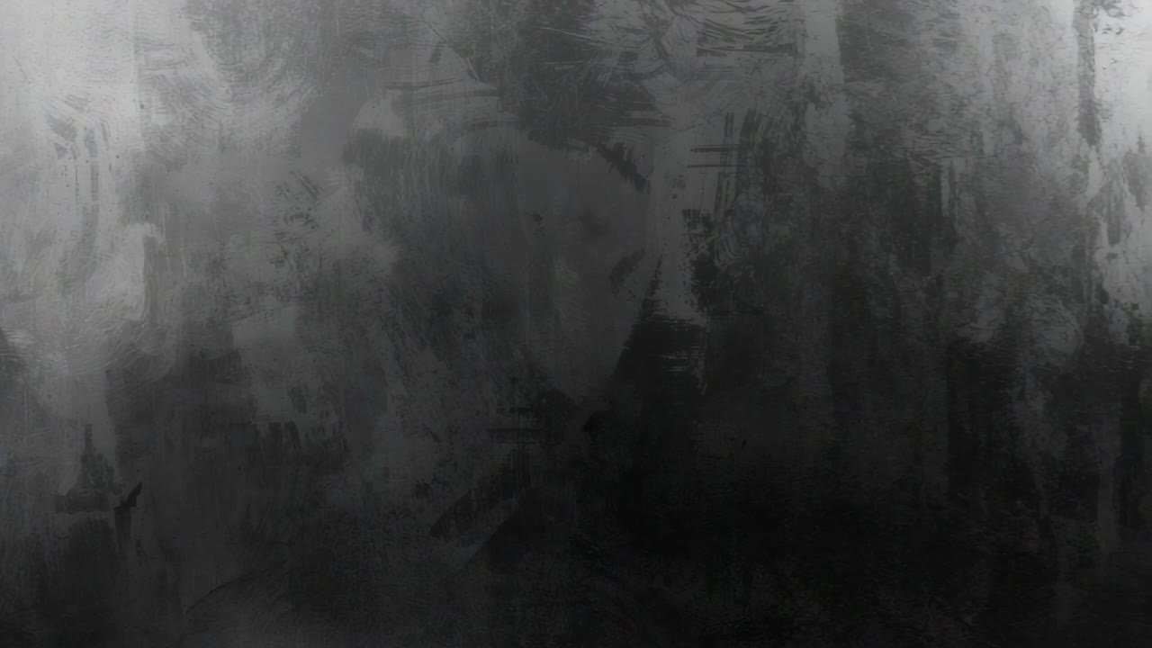 Maintaining abstract texture spanning full frame, showing grungy brush patterns across dark canvas