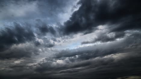 time lapse of a dark dramatic stormy sky