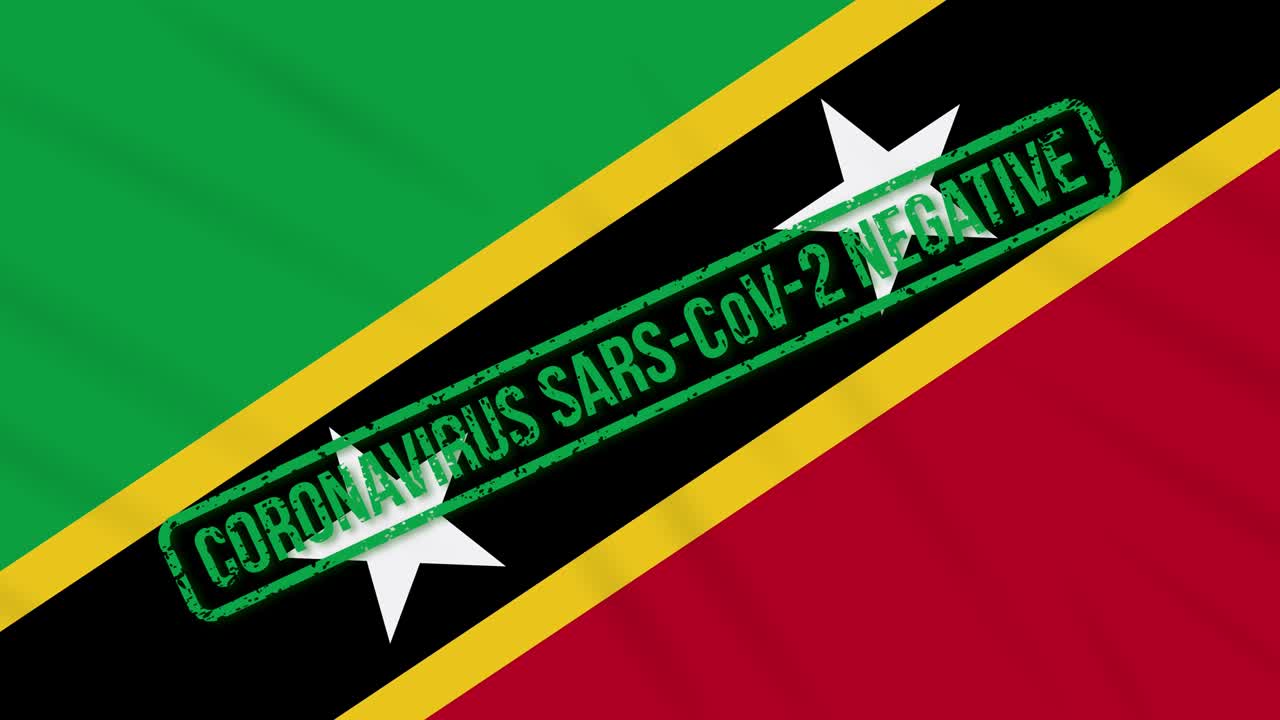 세인트 키츠와 네비스는 코로나 바이러스로부터 자유를 얻은 발을 흔들고 있습니다.