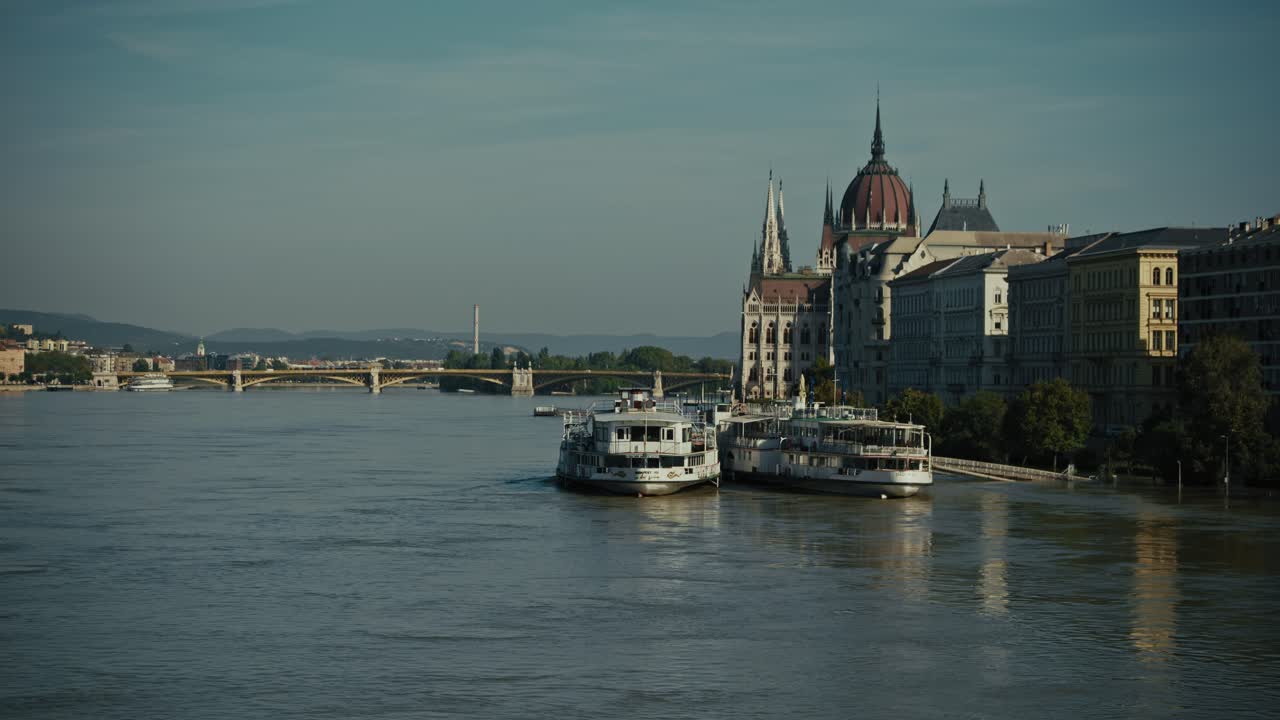 Beautiful View of the Hungarian Parliament Building in Budapest