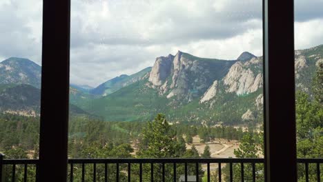 the needles and mcgregor mountain peaks in rocky mountains range in colorado