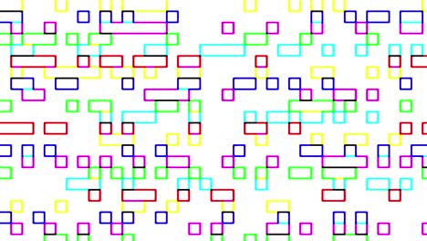 señal de cuadrados digitales multicolores