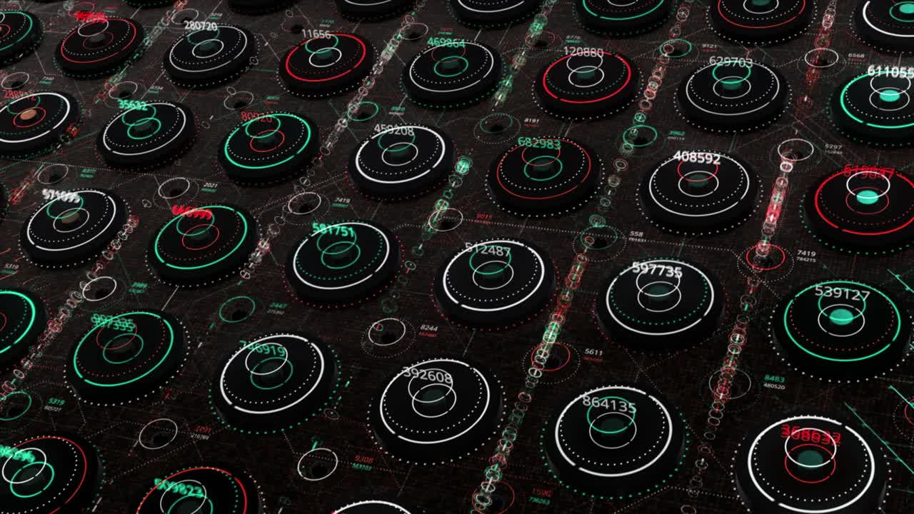 Abstract Futuristic Data Visualization