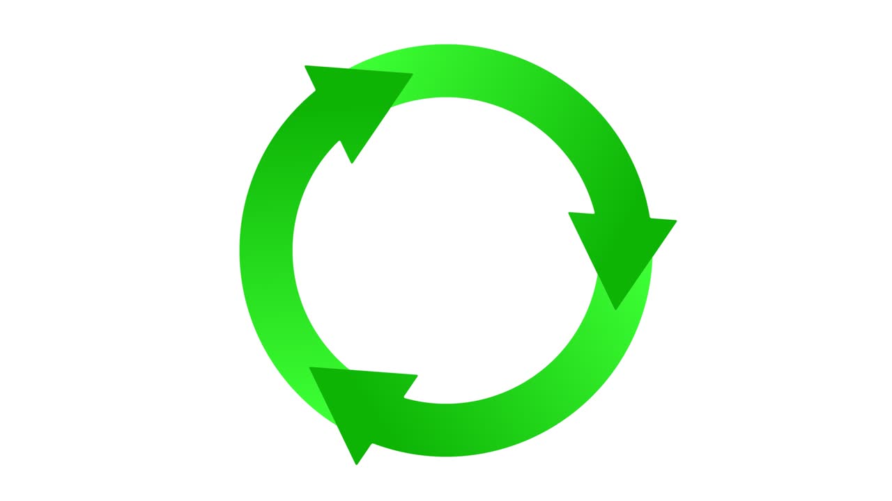 Cycle symbol on transparent background with alpha channel.