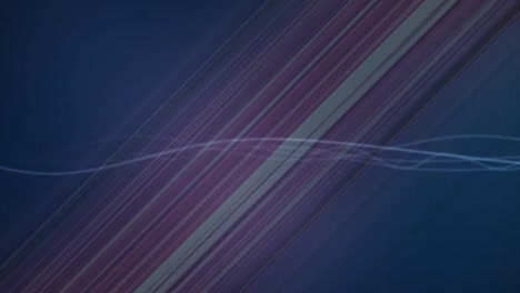 animation of glowing blue lines with flickering coloured light beams, on dark background