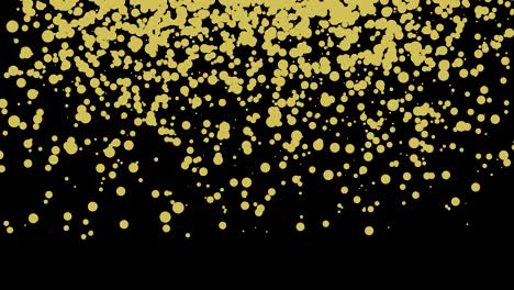 gold particles vertical movement