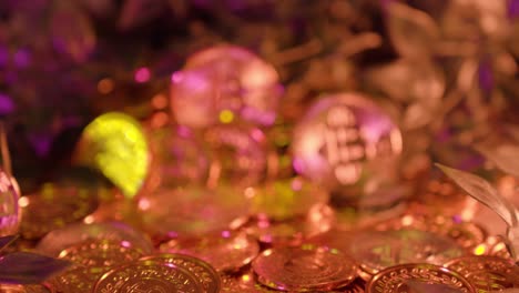 pile of bitcoin cryptocurrency coins