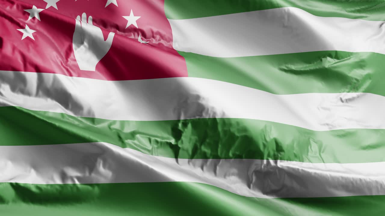 바람에 흔들리는 압하지아 발, 압하지안 바람, 발이 흔들리는, 완전히 가득 찬 배경, 10 초 루프.