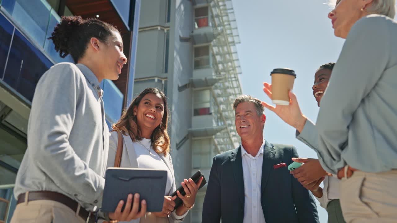 다양성, 비즈니스 및 팀 야외