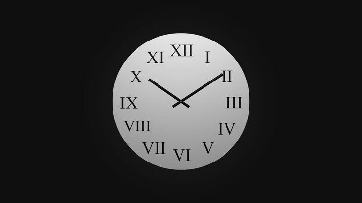 Clock Counting Down 24 Hour Day Fast Speed Time-lapse 4K HD