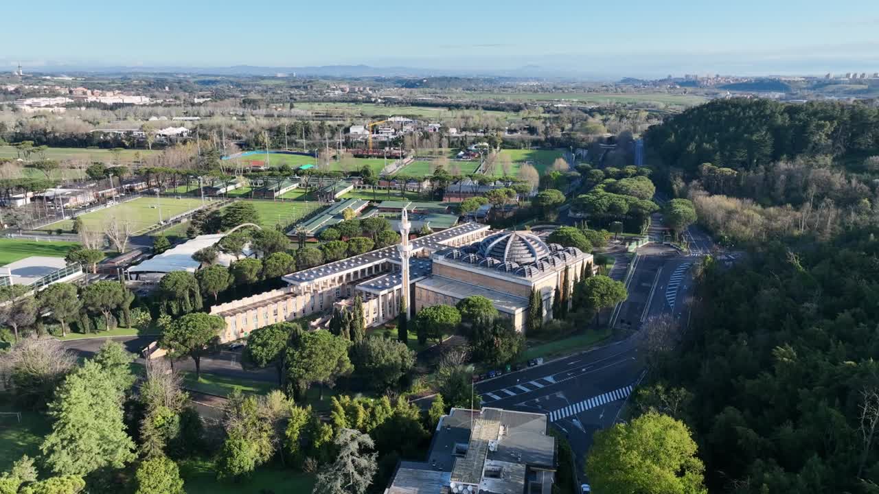la mezquita de parioli en roma.