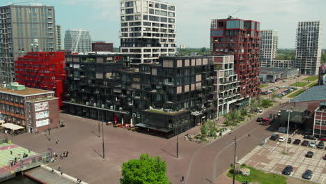 dutch restaurant of next in the cityscape of amsterdam, netherlands