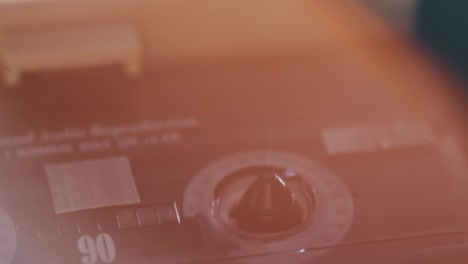 vintage audio cassette and laboratory equipment