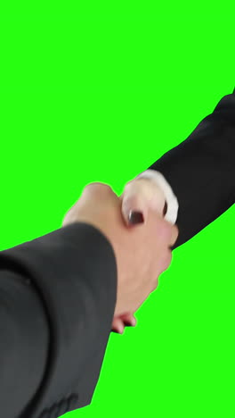 gente de negocios estrechando la mano.