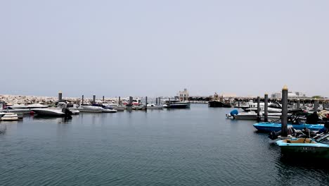 boats and yachts docked at dubai marina