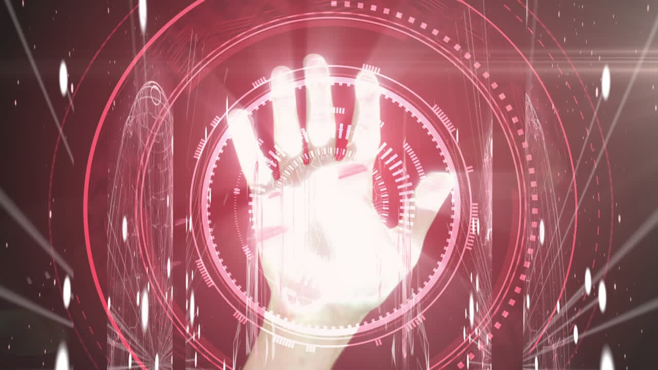 연결의 스핀링 네트워크에 대한 손 위 스캐닝 범위