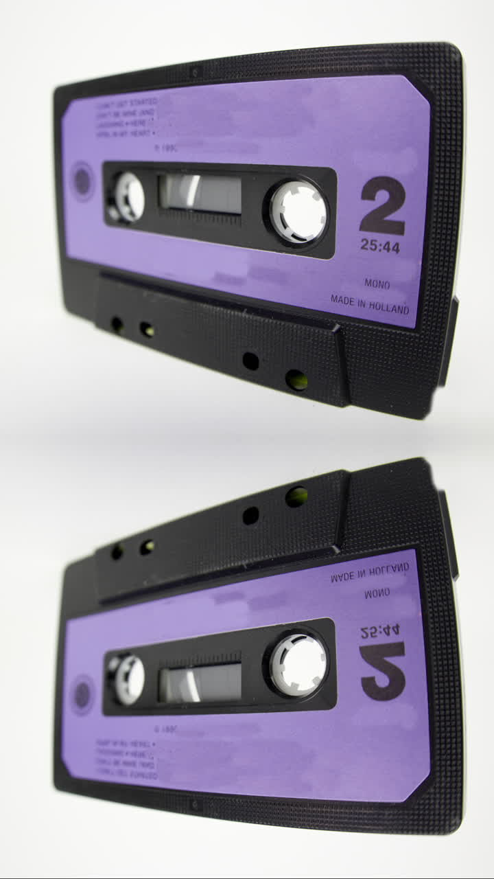 cinta de cassette en vertical