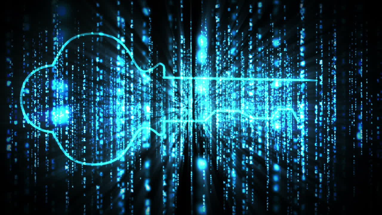 Animation of a key being drawn with a laser