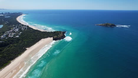 Aerial View of Point Danger, Gold Coast, Australia