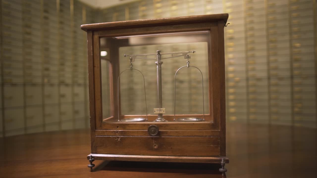 아름다운 앤틱 스케일의 시차 샷