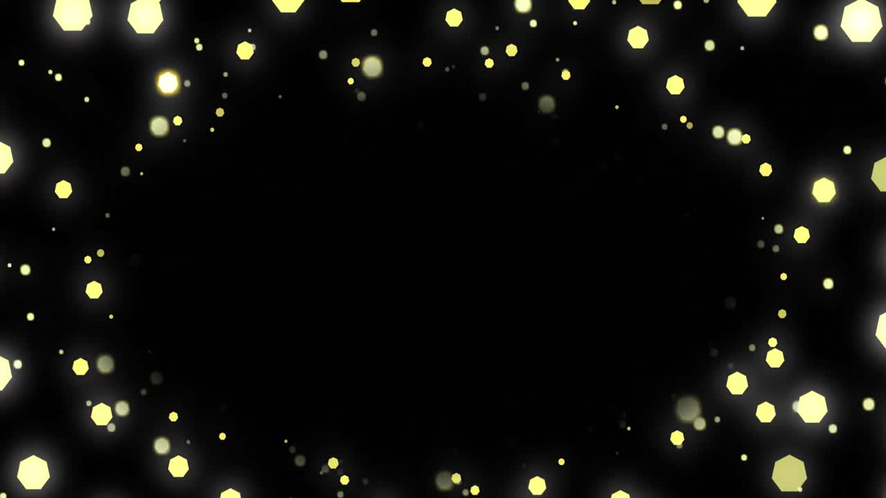 黒い背景のコピースペースで点滅するクリスマスフェアリーライトのアニメーション