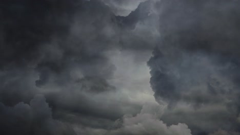 view of bolt of lightning in a thunderstorm