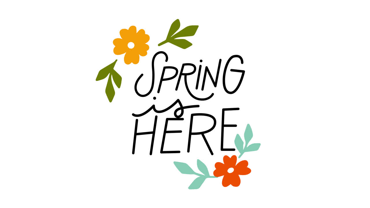 Spring is Here Graphic Design