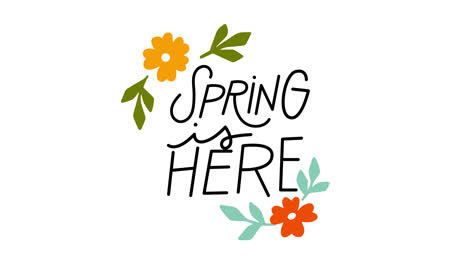 Spring is Here Graphic Design