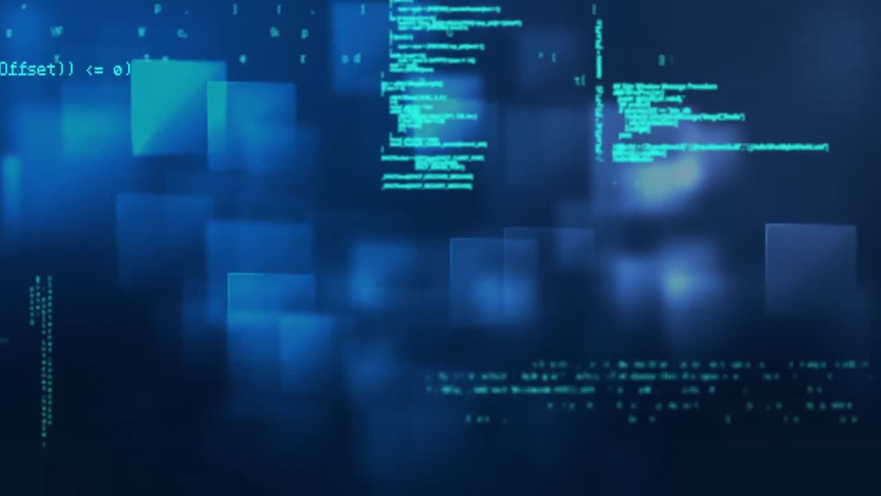 Screen filled with program codes