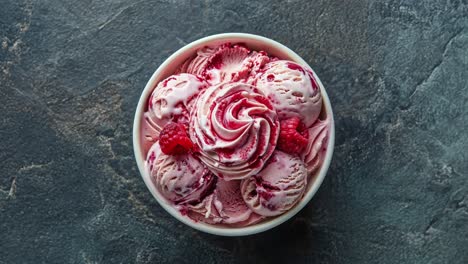 helado de frambuesa