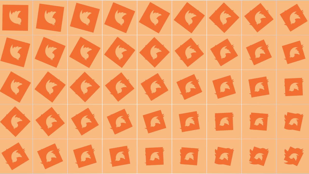 Social Twitter icons pattern on network background 2