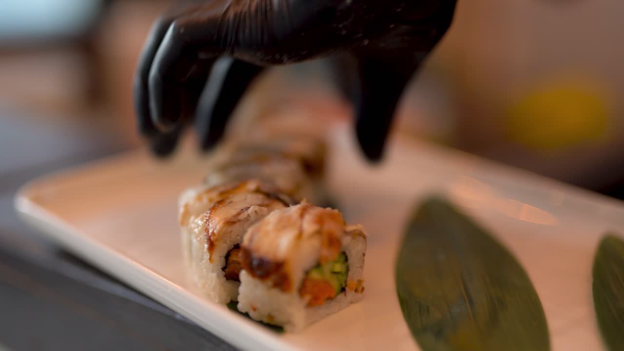 una toma de cerca de los rollos de susi