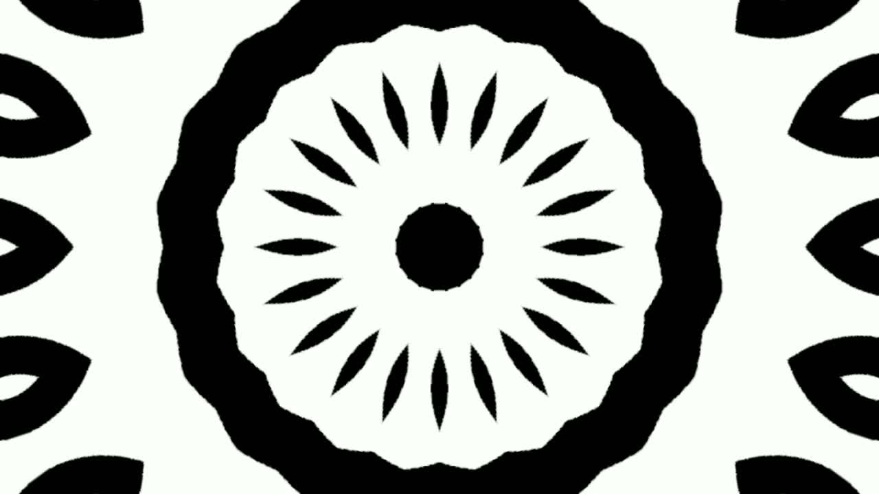 efecto gráfico que emerge del centro del marco formando un túnel