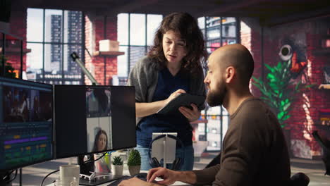 editors team using videography software to create better content