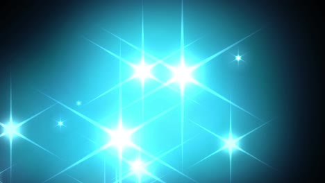 las hermosas estrellas parpadean y brillan.