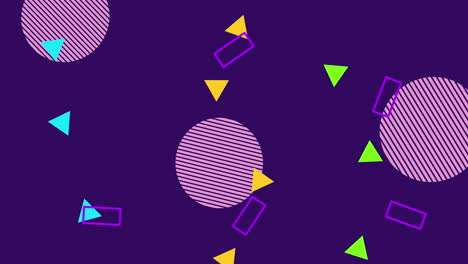 colors lines and geometric figures animation