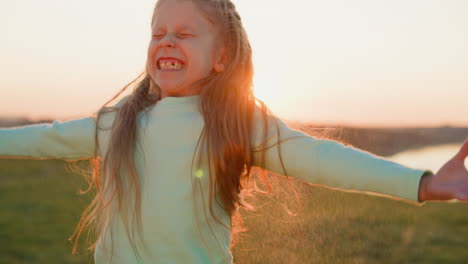 girl embraces rain with each joyful jump child delight grows with heart overflowing with simple joy