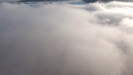 misty mountains and cloudscape