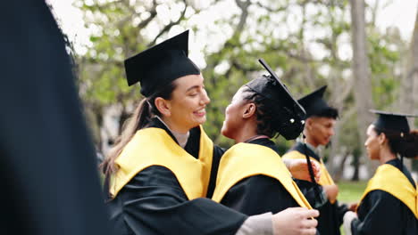 graduation hug