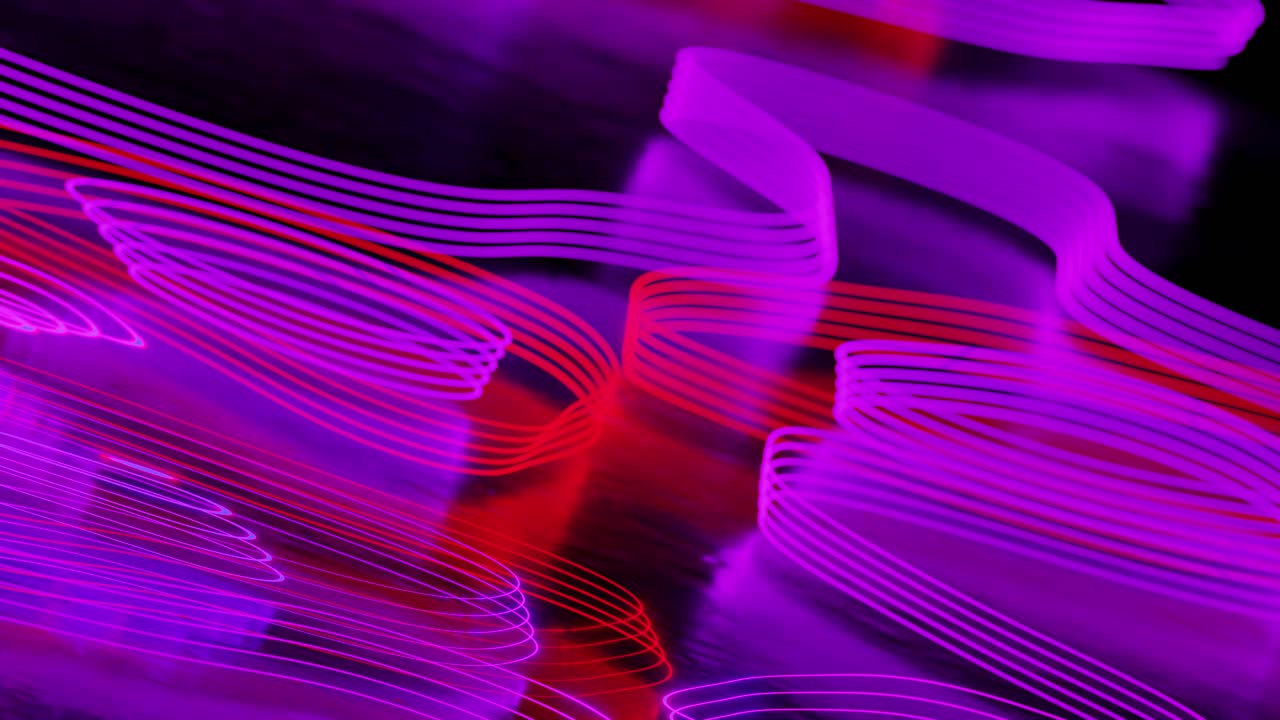 Abstraktní neonové světelné stopy