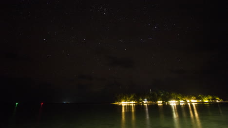 night to day timelapse of a island in the maldives