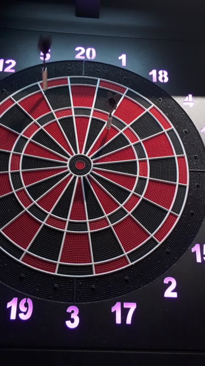 Dartboard with Darts