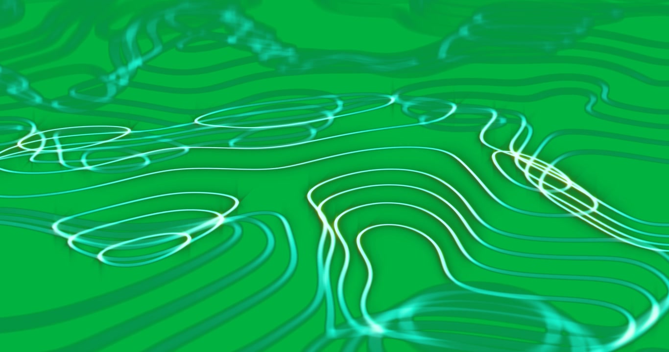 Animation of neon blue lines on transparent background