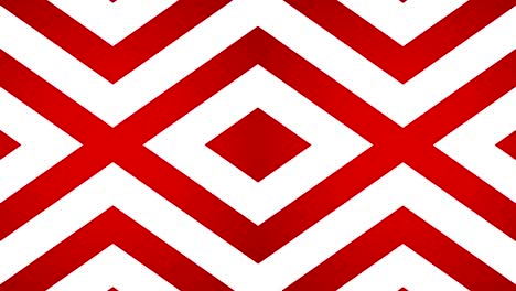 bucle geométrico diamantes abstractos rojos y blancos