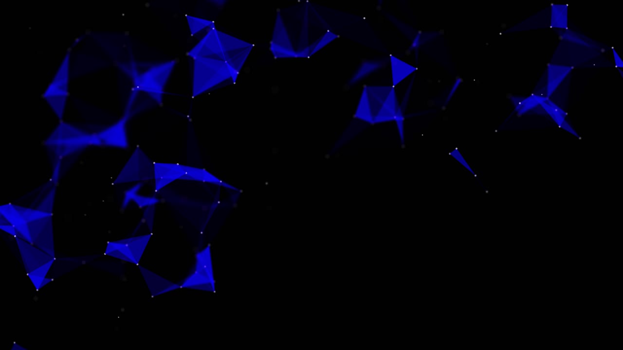 Blue geometric shapes futuristic innovation feeling concepts of technology connectivity digital