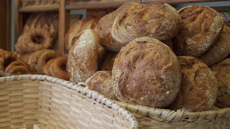 freshly baked bread in a basket